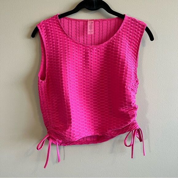 ✨ Fashion Nova Pink Crop Top Large - Picture 1 of 5